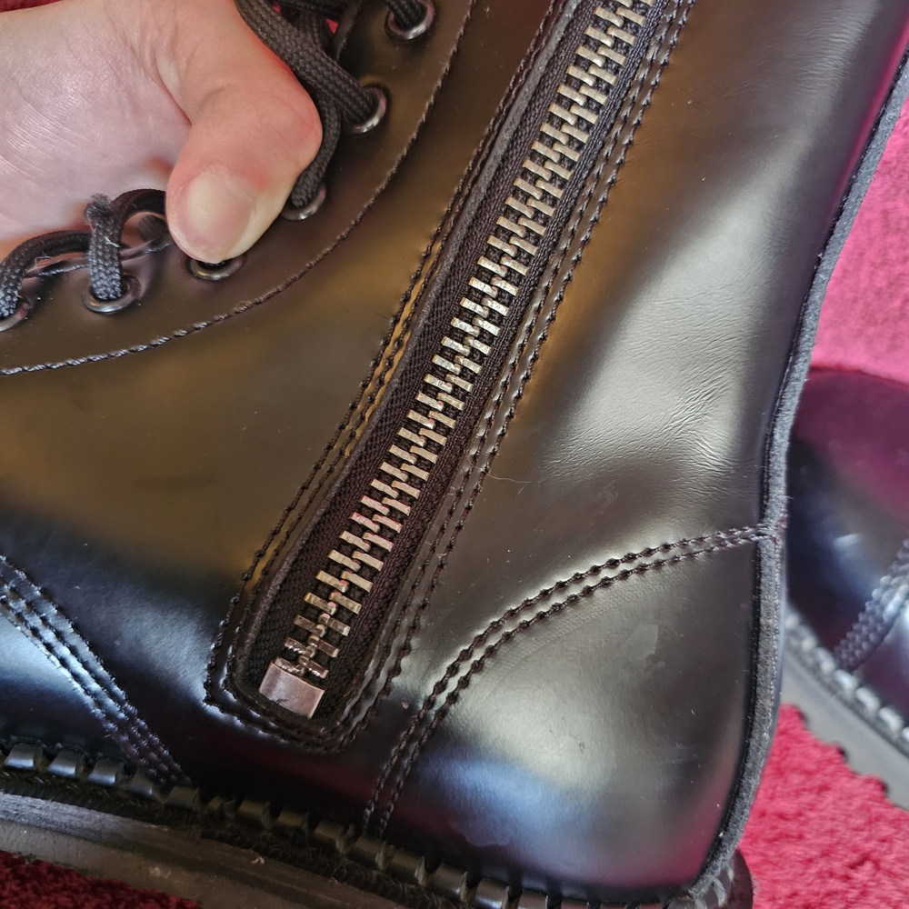 Demonia Black Lace-Up Boots - Picture 10 of 12